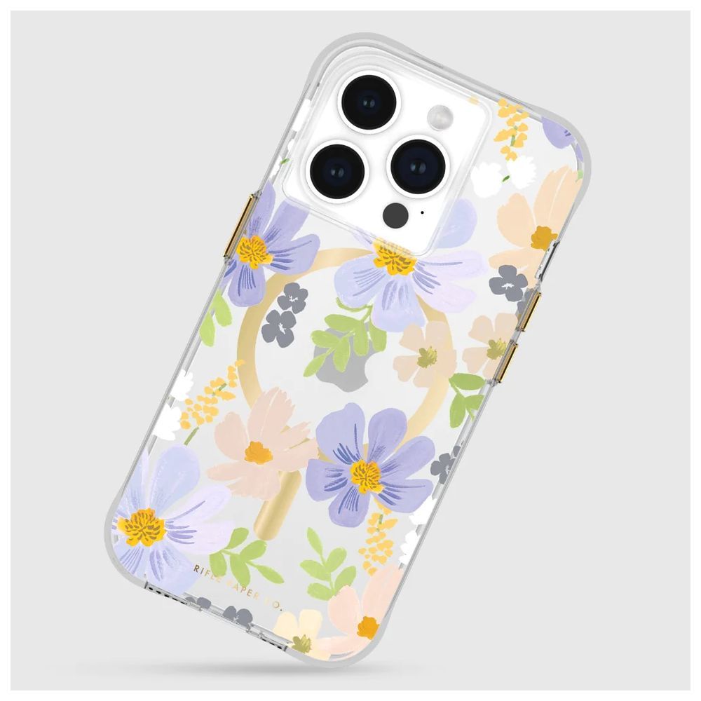 Rifle Paper Co. - iPhone 15 Pro MagSafe Case - Pastel Marguerite