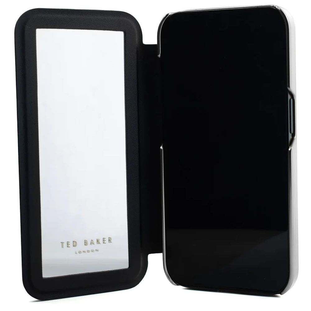 Ted Baker - iPhone 15 Pro Max Mirror Folio Case - Flower Border