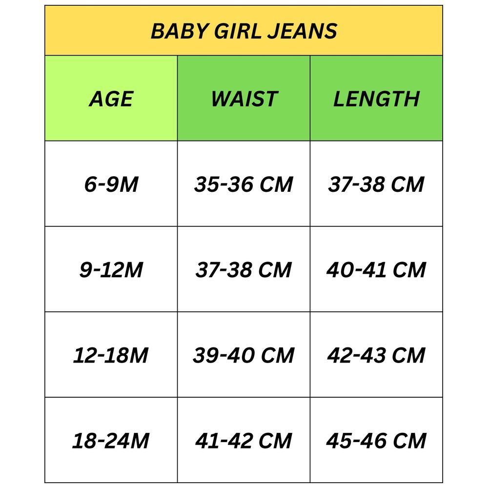 Little Kangaroos - Baby Girl Denim Jeans - Faded Blue