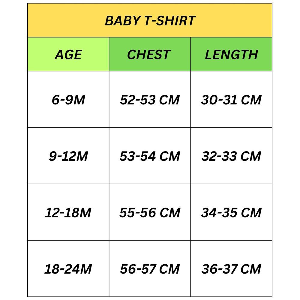 Little Kangaroos - Baby Boy Half Sleeves Round Neck T-Shirt - Peach