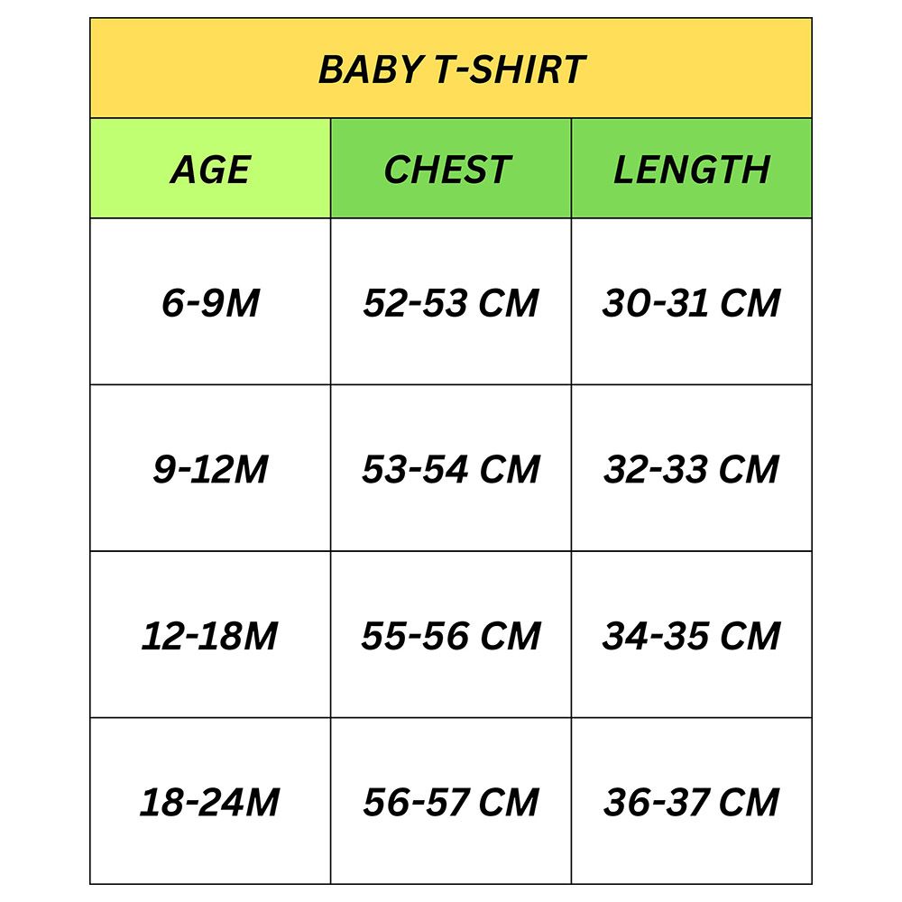 Little Kangaroos - Baby Boy Animal Theme Printed T-Shirt - White