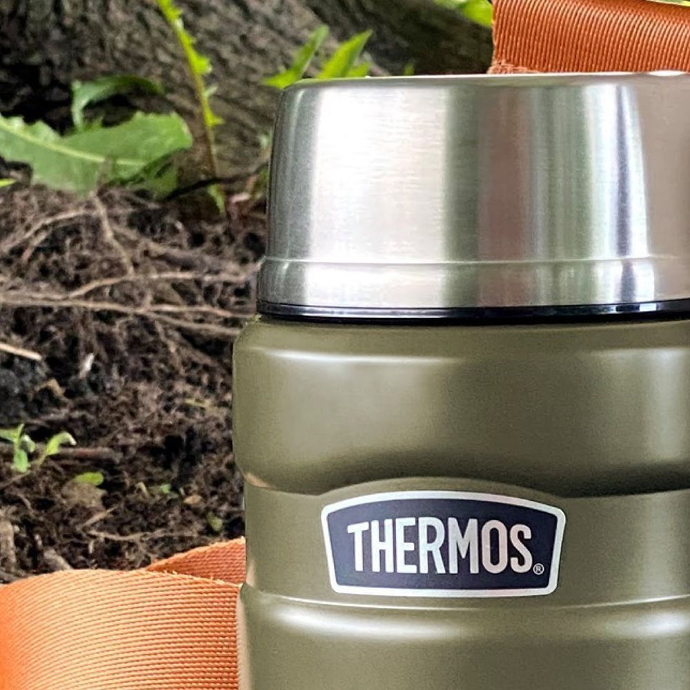 Thermos - Icon Stainless Steel Lunch Box - Army Green - 710 ml