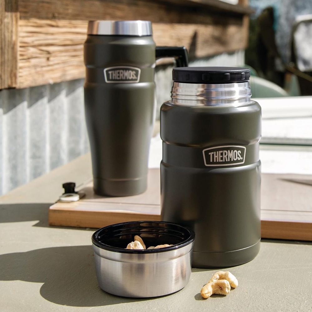 Thermos - Icon Stainless Steel Lunch Box - Army Green - 710 ml