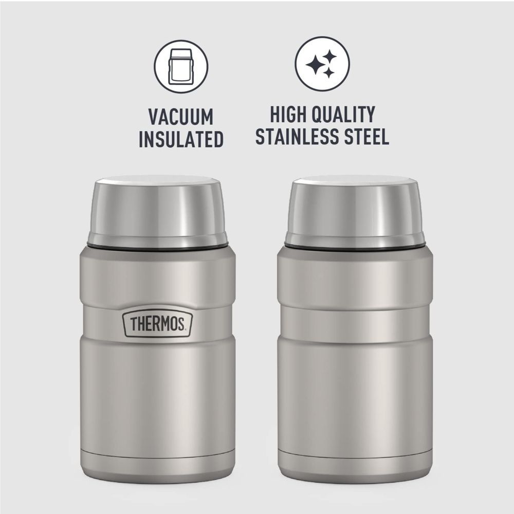 Thermos - Icon Stainless Steel Lunch Box - Silver - 710 ml