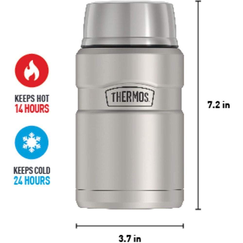 Thermos - Icon Stainless Steel Lunch Box - Silver - 710 ml