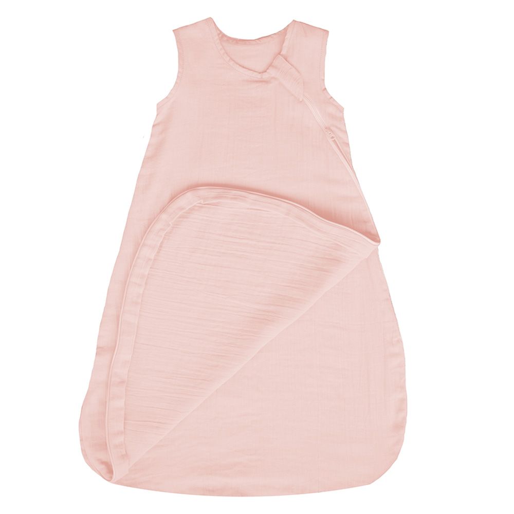 Me - Crinkle Muslin Organic Sleep Bag - Blush