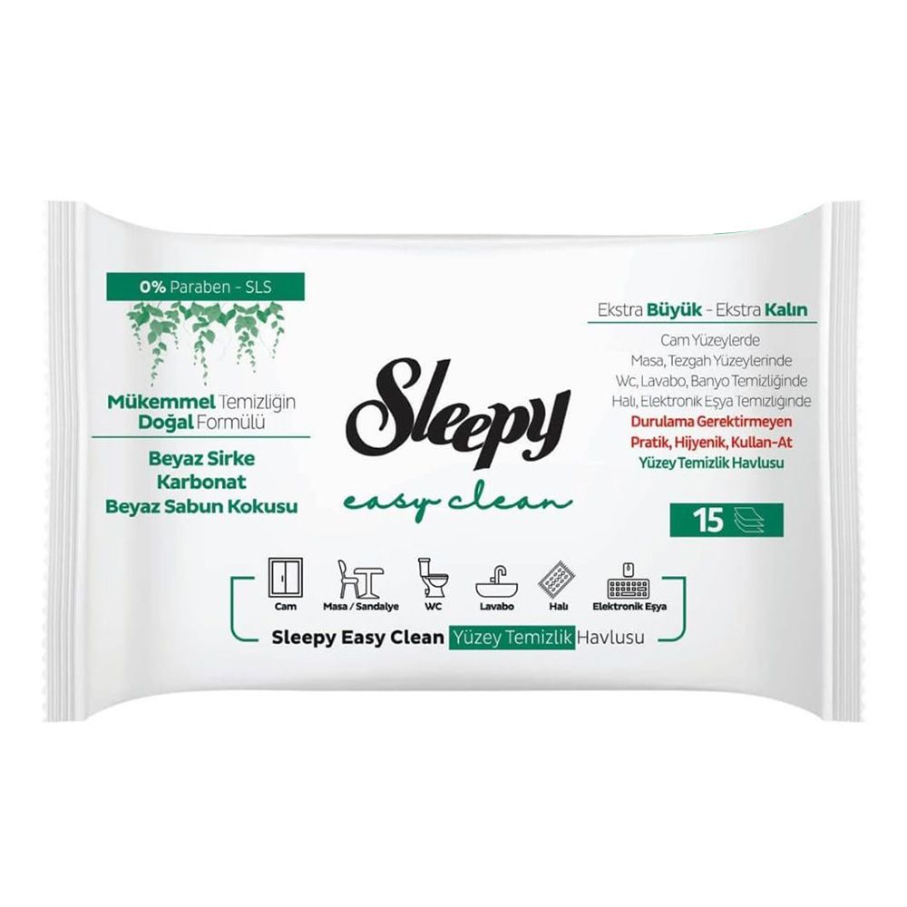 Sleepy - Easy Clean Surface Cleaning Towel - 120 Wipes