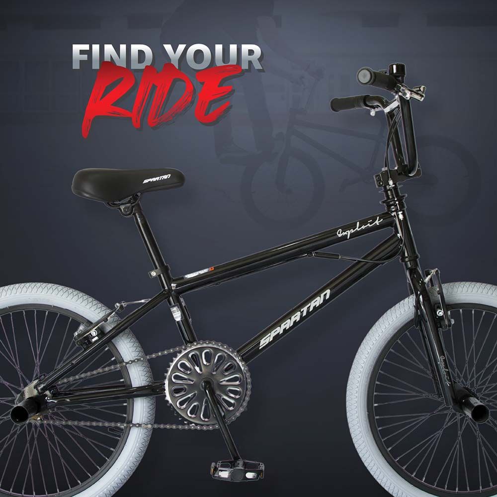 Spartan - 20" Exploit BMX Black Gloss