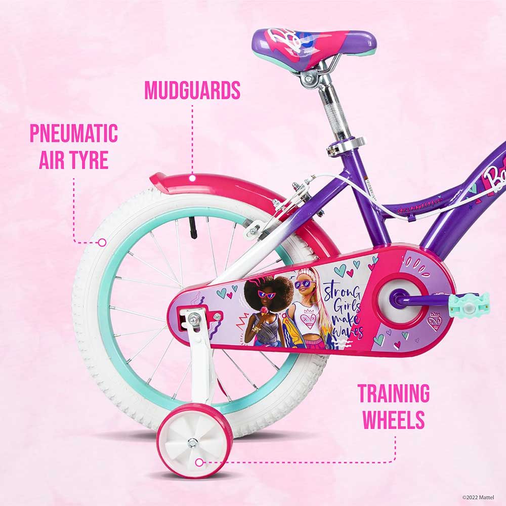 Spartan - 14" Barbie Girl Bicycle with Removable Zippered Bag