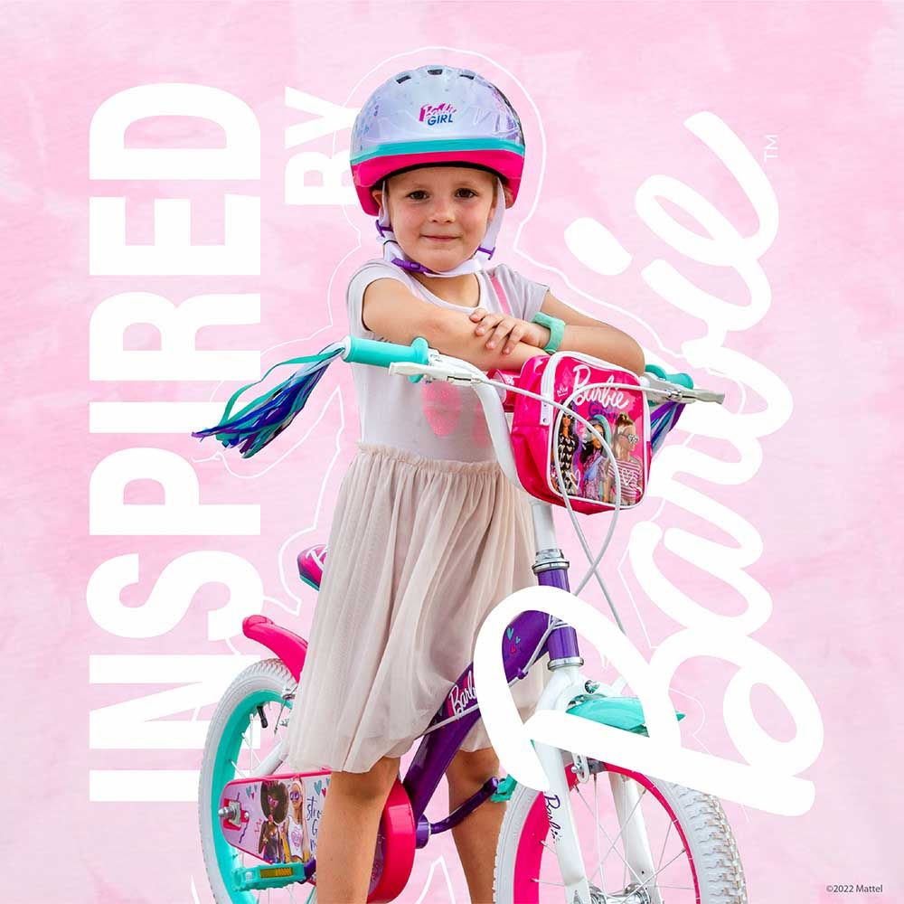 Spartan - 14" Barbie Girl Bicycle with Removable Zippered Bag