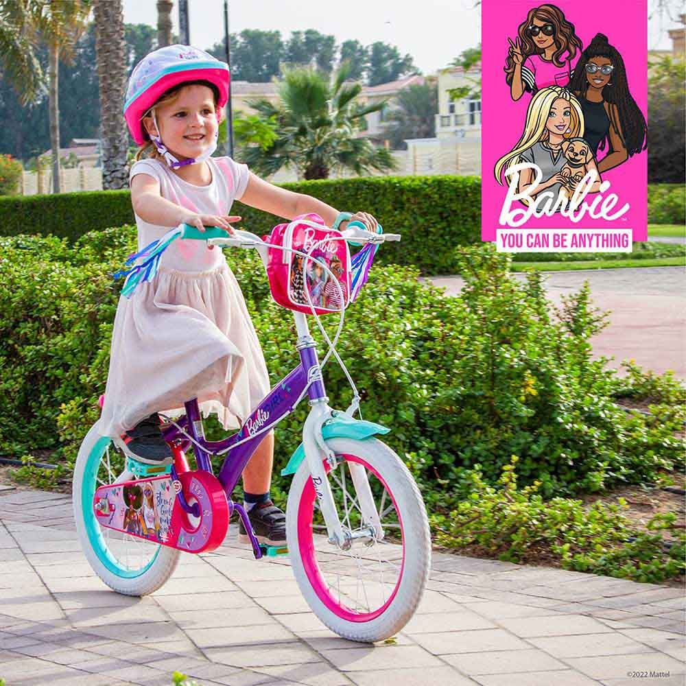 Spartan - 14" Barbie Girl Bicycle with Removable Zippered Bag