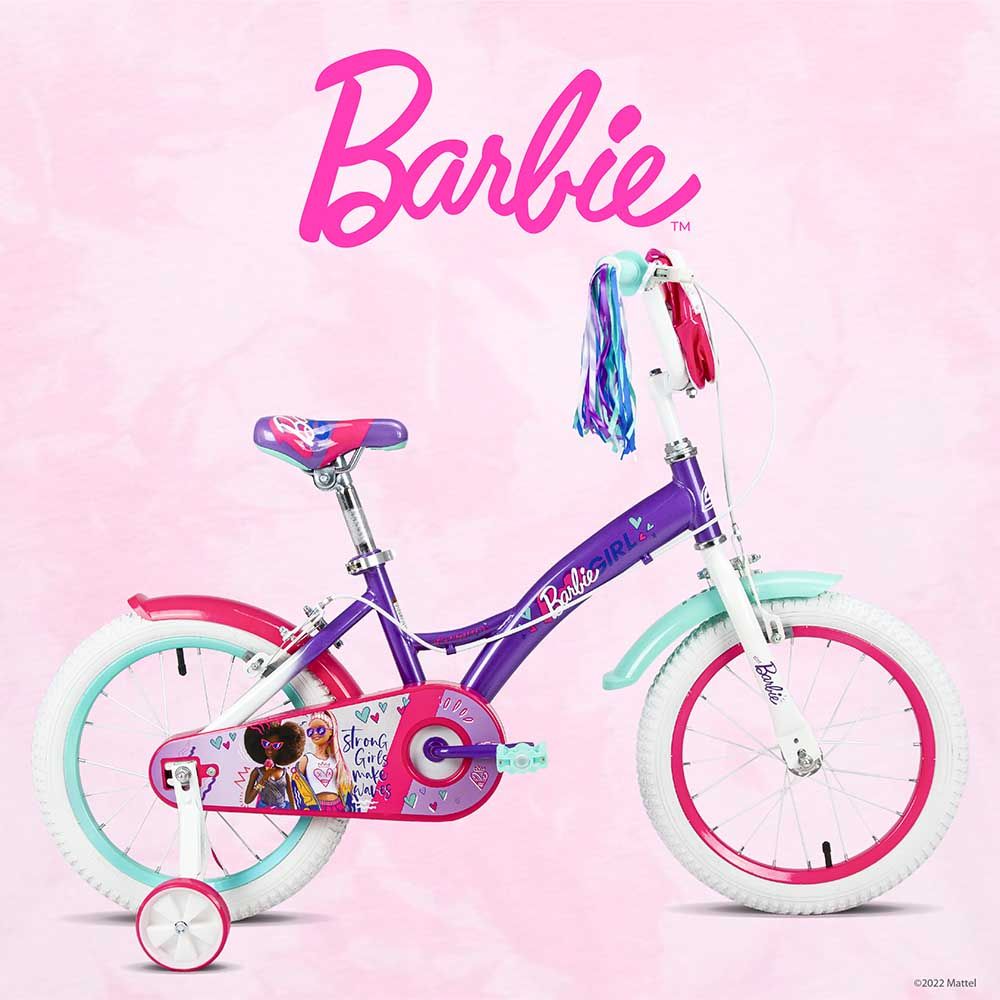 Spartan - 14" Barbie Girl Bicycle with Removable Zippered Bag