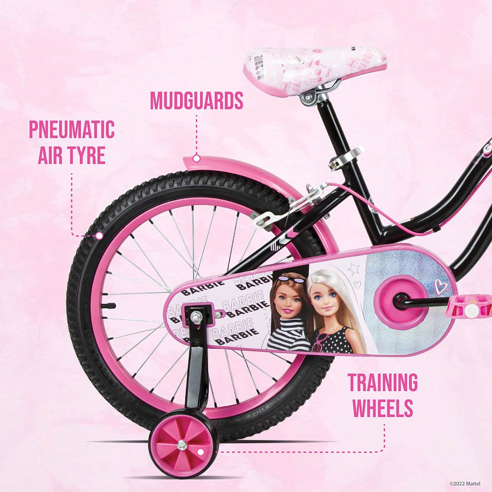 Spartan - 18" Barbie Girl Bicycle with Removable Zippered Bag