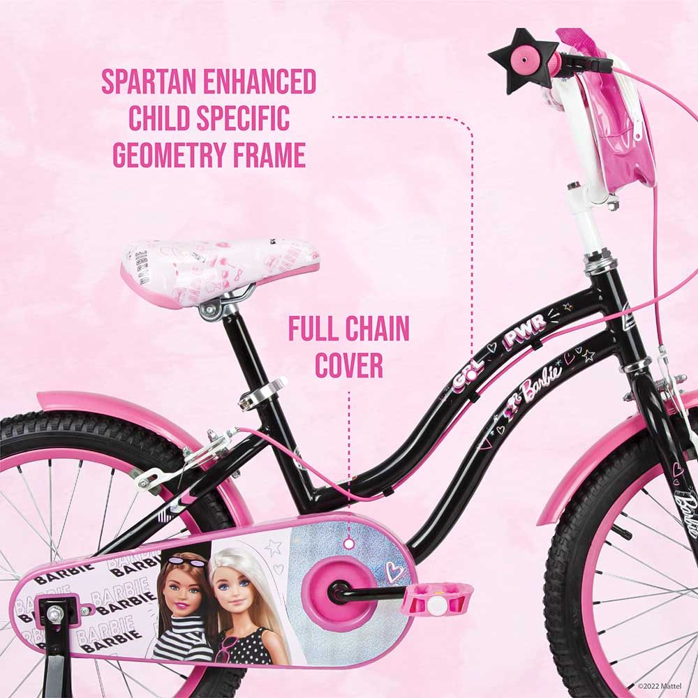 Spartan - 18" Barbie Girl Bicycle with Removable Zippered Bag