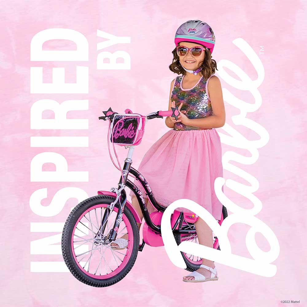 Spartan - 18" Barbie Girl Bicycle with Removable Zippered Bag