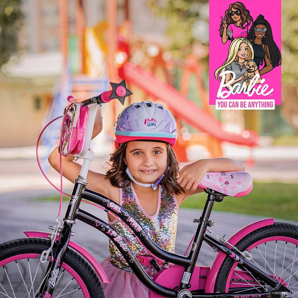 Spartan - 18" Barbie Girl Bicycle with Removable Zippered Bag