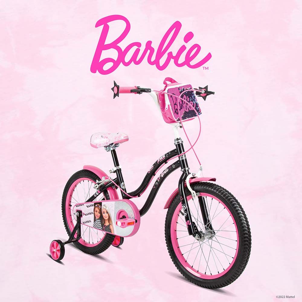 Spartan - 18" Barbie Girl Bicycle with Removable Zippered Bag