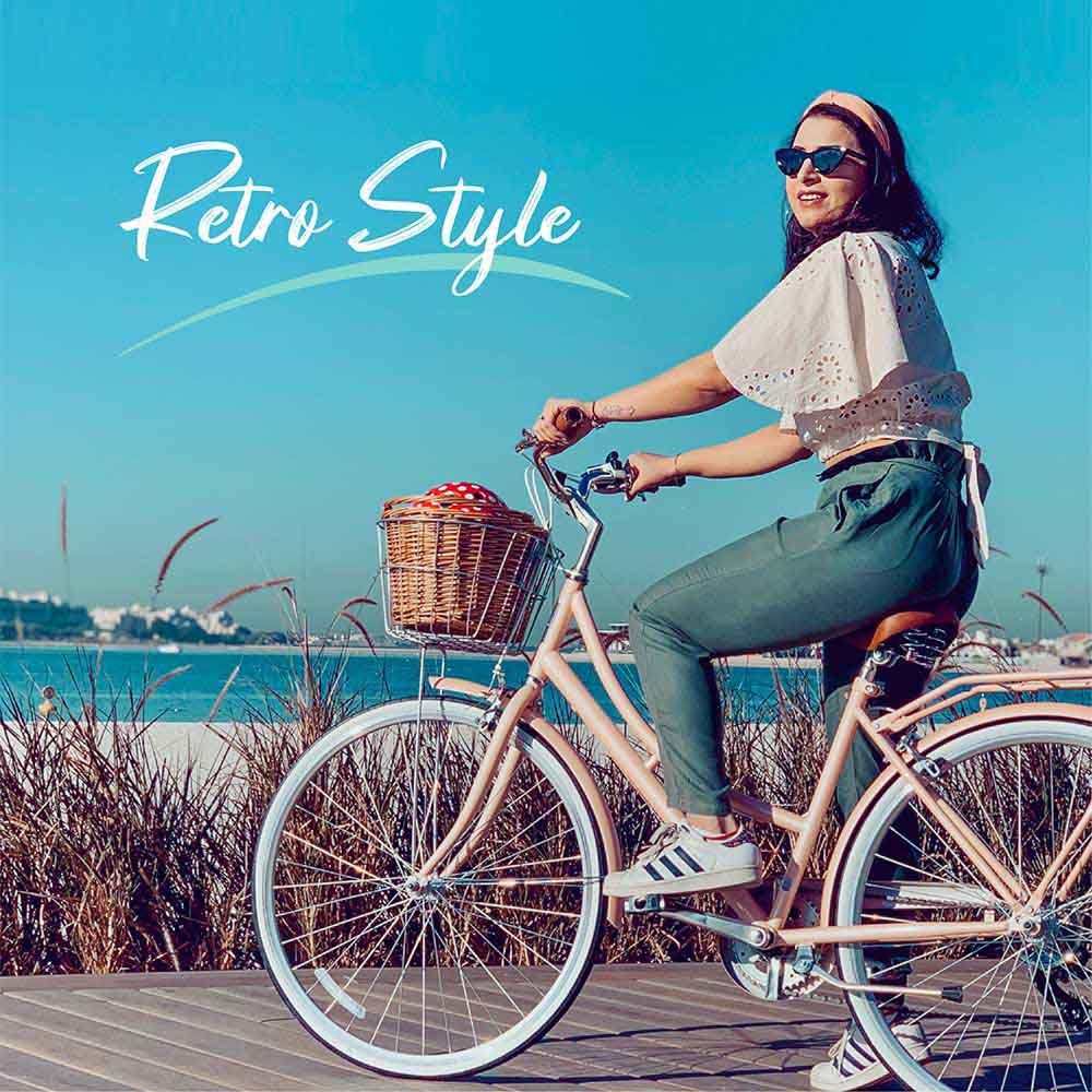 Spartan - 700c Platinum City Bike W/ Gears for Women - Desert Sage