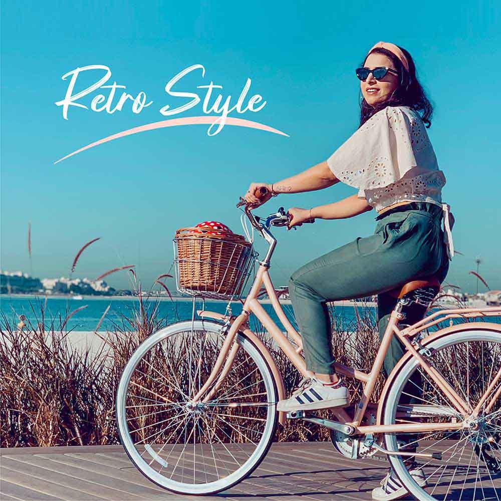 Spartan - 700c Platinum City Bike W/ Gears for Women - Peach