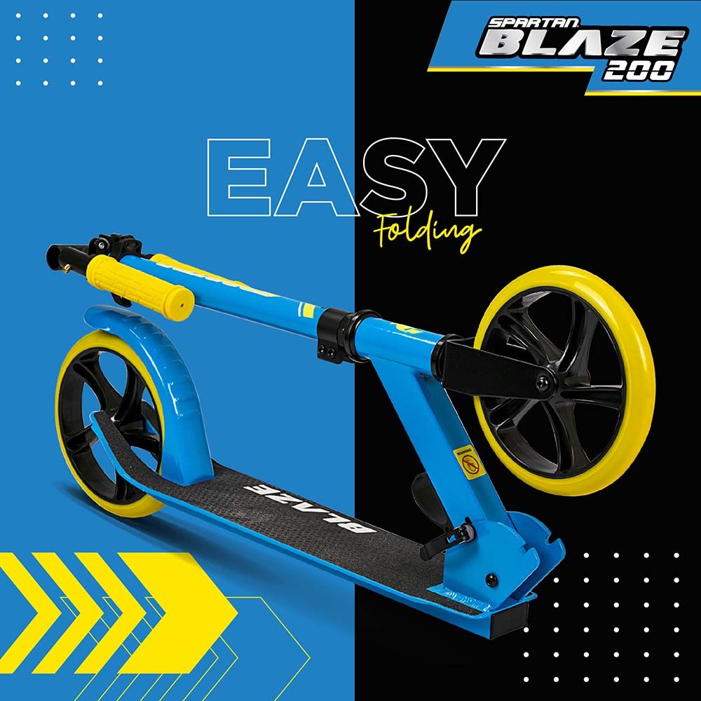 Spartan - Blaze 200mm Scooter - Blue