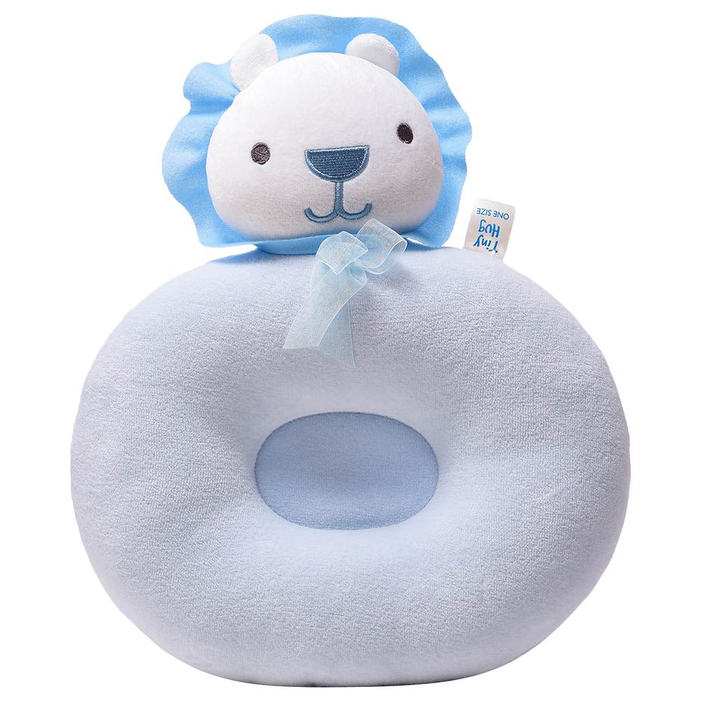 Tiny Hug - Newborn Soft And Breathable Baby Flat Pillow - Blue