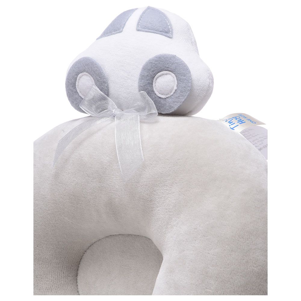 Tiny Hug - Newborn Soft And Breathable Baby Flat Pillow - Grey