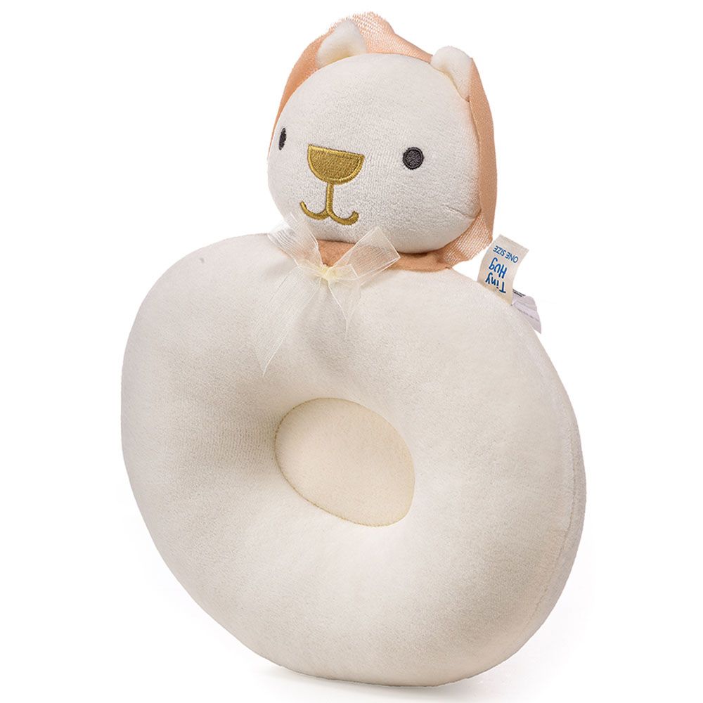 Tiny Hug - Newborn Soft And Breathable Baby Flat Pillow - Ivory 