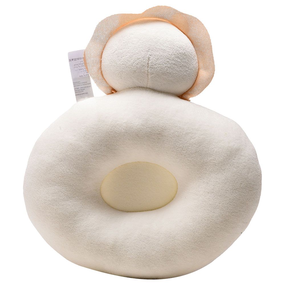 Tiny Hug - Newborn Soft And Breathable Baby Flat Pillow - Ivory 