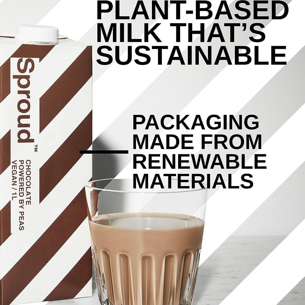 Sproud - Organic Plant-Based Peas Milk - Chocolate - 1 L