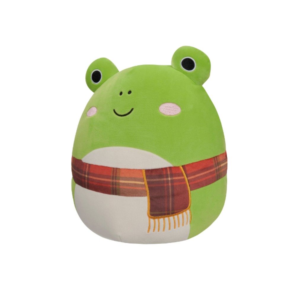 Squishmallows - Wendy Frog w/ Plaid Scarf Plush Toy - Green - 3.5-Inch