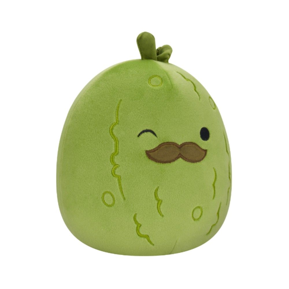 Squishmallows - Charles Pickle w/ Mustache Plush Toy - Green - 7.5-Inch