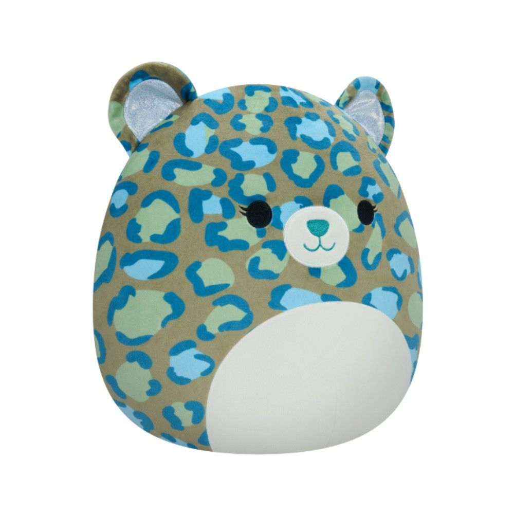 Squishmallows - Enos Leopard Plush Toy - Dark Green - 12-Inch