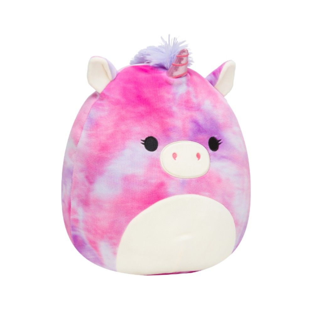 Squishmallows - Lola Tie-Dye Unicorn Plush Toy - Purple/Pink - 12-Inch