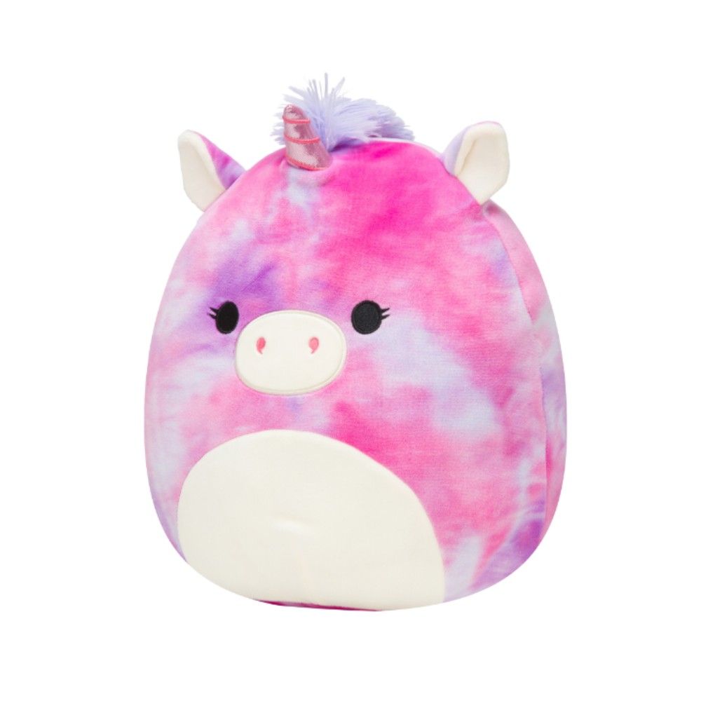 Squishmallows - Lola Tie-Dye Unicorn Plush Toy - Purple/Pink - 12-Inch