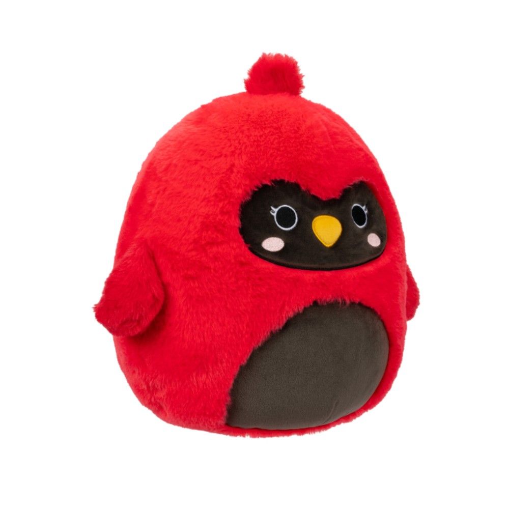 Squishmallows - Cazlan Cardinal Fuzzamallow Plush Toy - Red - 12-Inch