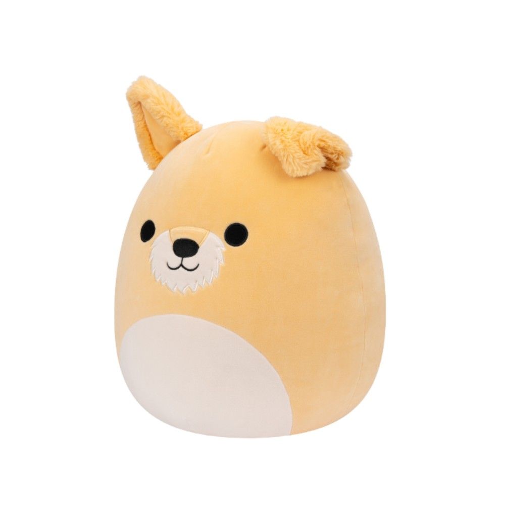 Squishmallows - Cooper Dog Plush Toy - White/Orange - 14-Inch