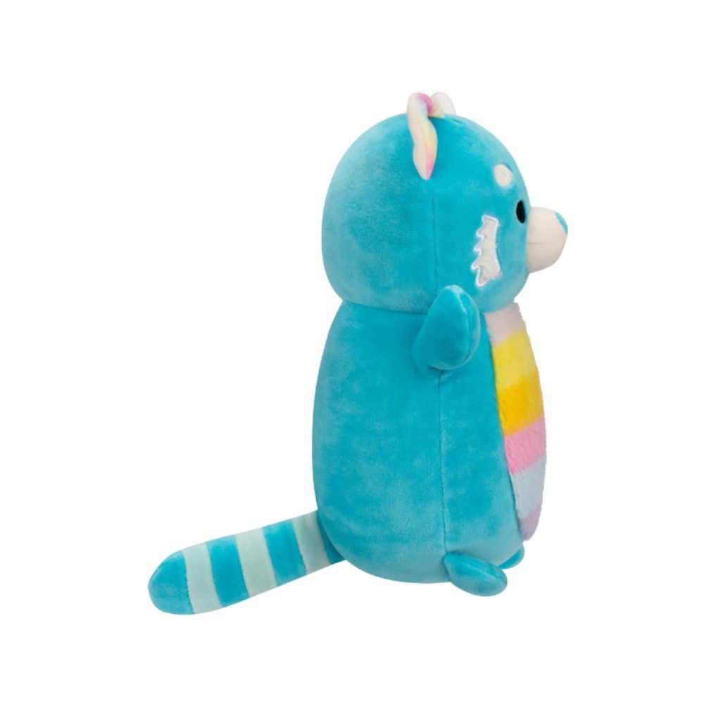 Squishmallows - Vanessa Panda w/ Rainbow Belly Plush Toy - Teal Red - 10-Inch