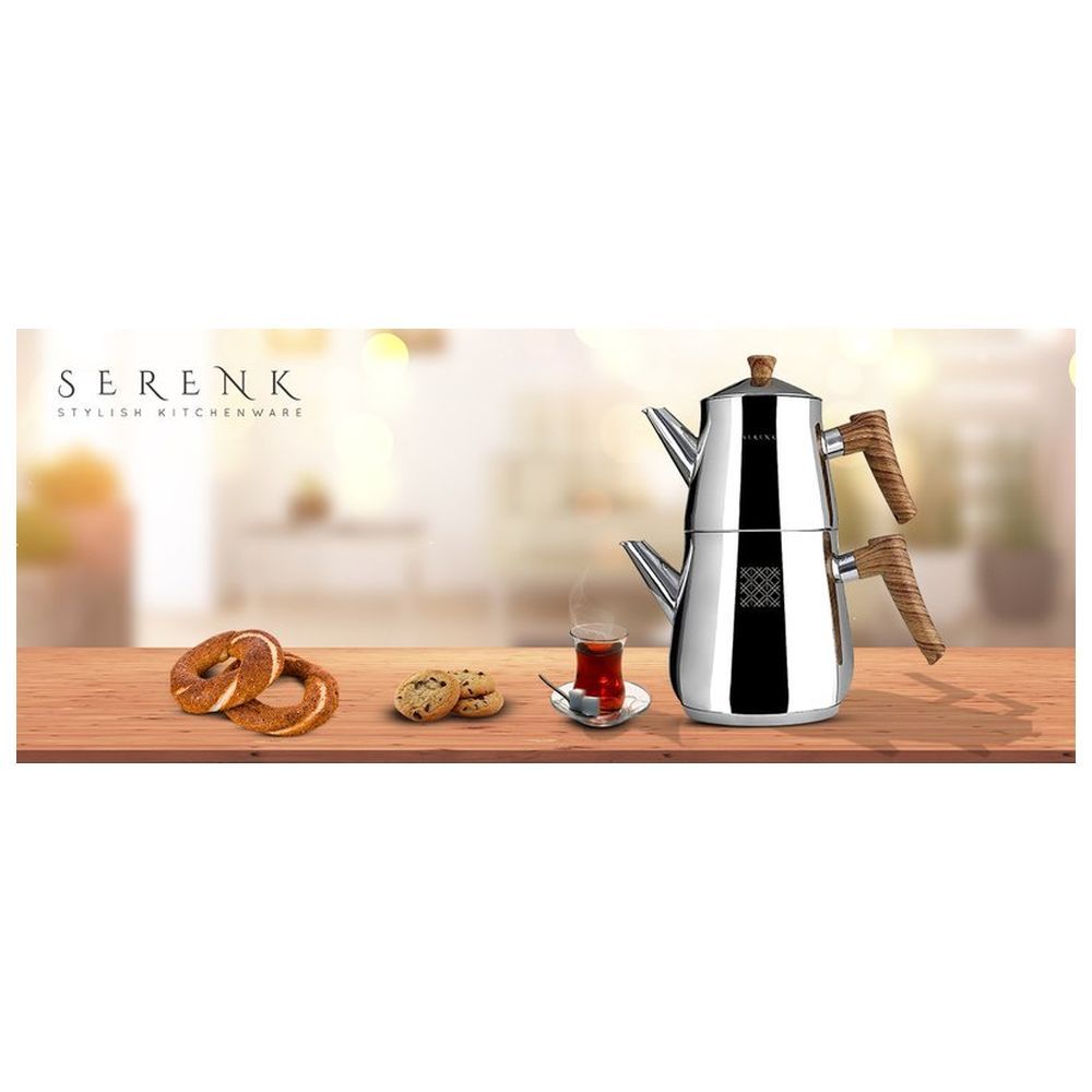 Serenk - Stainless Steel Tea Pot Set