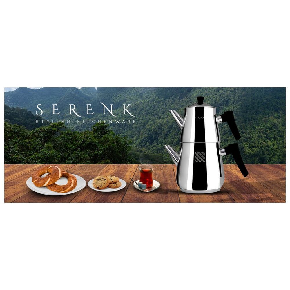 Serenk - Definition Stainless Steel Tea Pot Set - Black