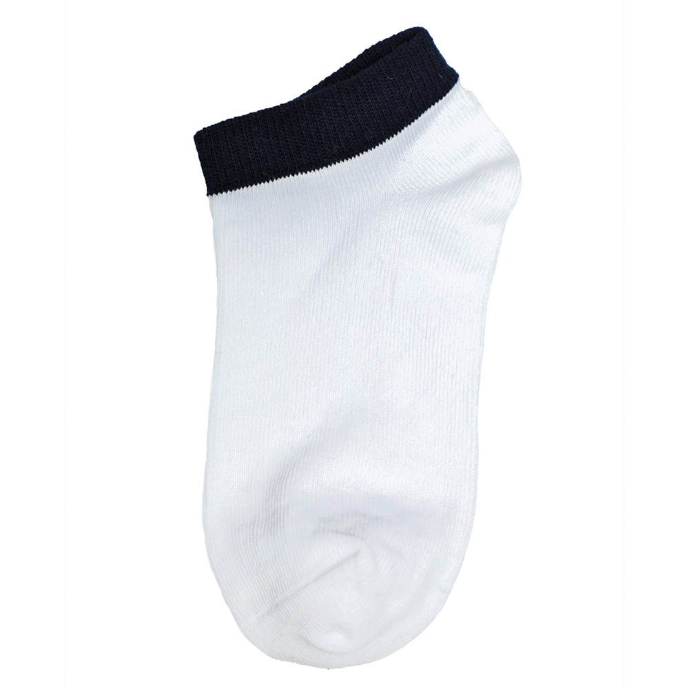 Genius - 3pc-Set - Boy's Trainer Socks - White/Black