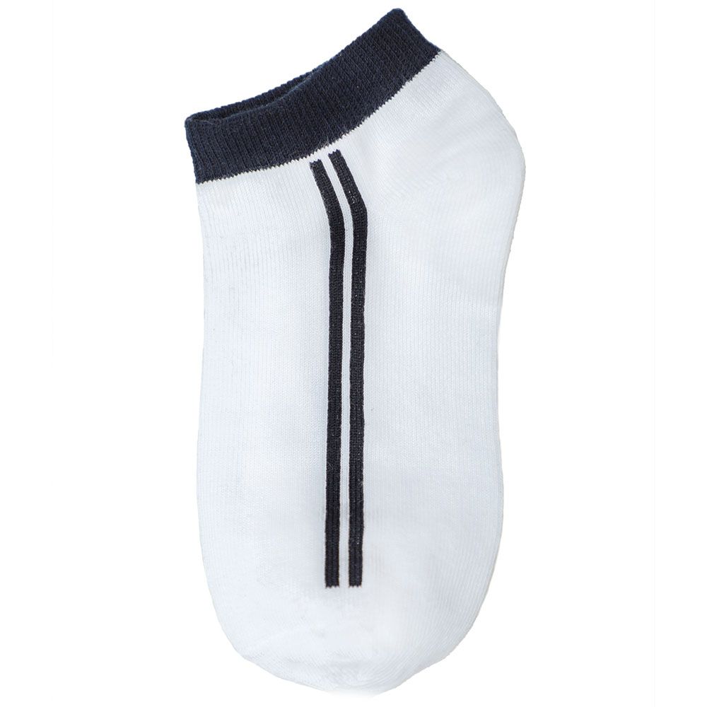 Genius - 3pc-Set - Boy's Trainer Socks - White/Black