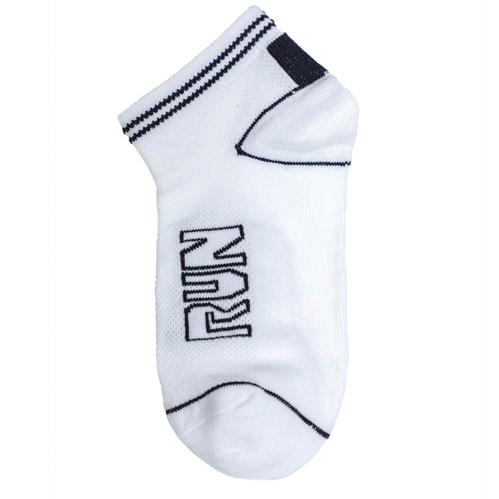 Genius - 3pc-Set - Boy's Trainer Socks - White/Black