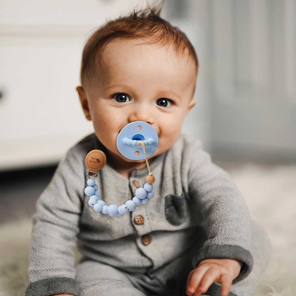 Sugar Sprinkle -  Blueberry Pacifier Clip