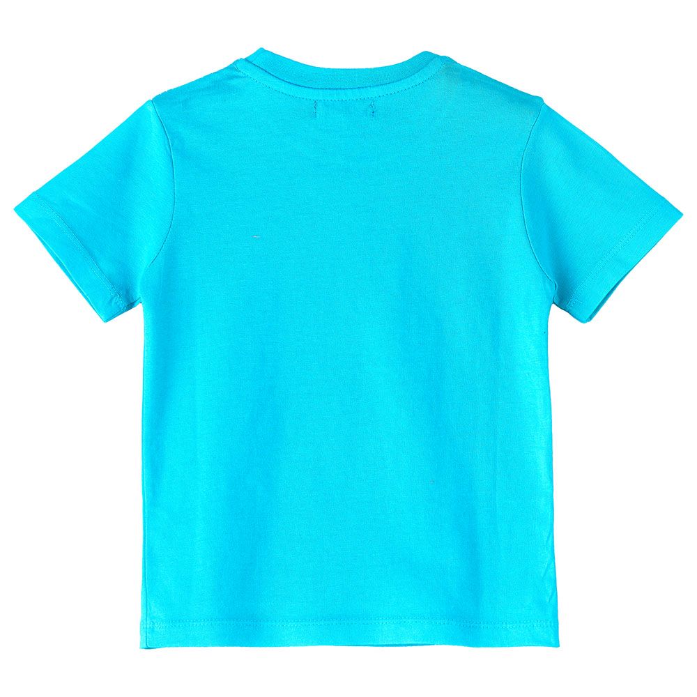 Jam - Boy's Spring And Summer Cotton Short-Sleeve Tees - Aqua Blue