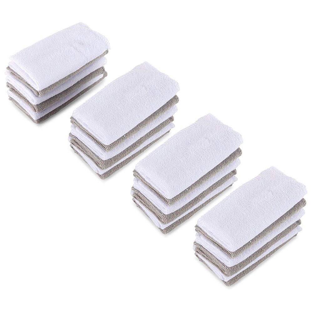 Sugar Sprinkle - Absorbent Washcloth - Grey - Pack of 24