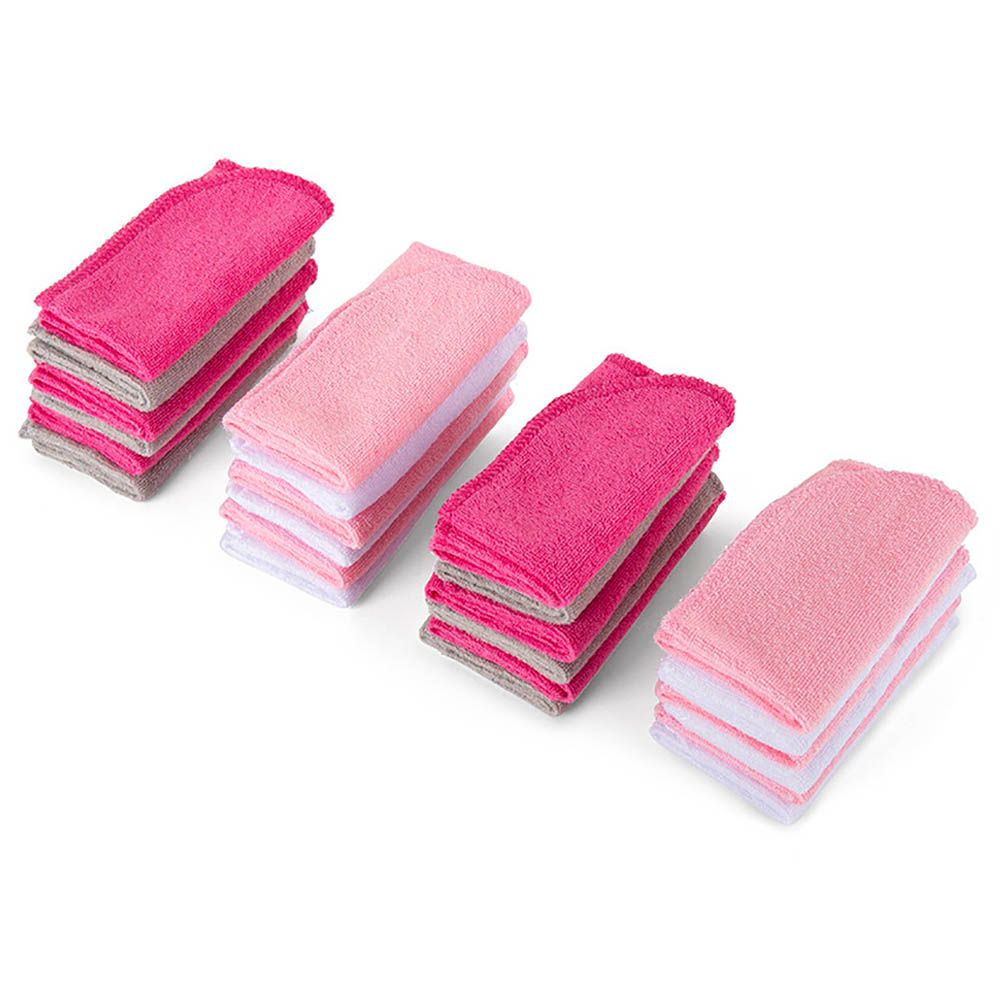 Sugar Sprinkle - Absorbent Washcloth - Pink - Pack of 24