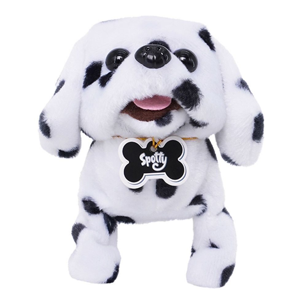 Pugs At Play - Battery Operated Walking Pet Spotty - 6.5-Inch