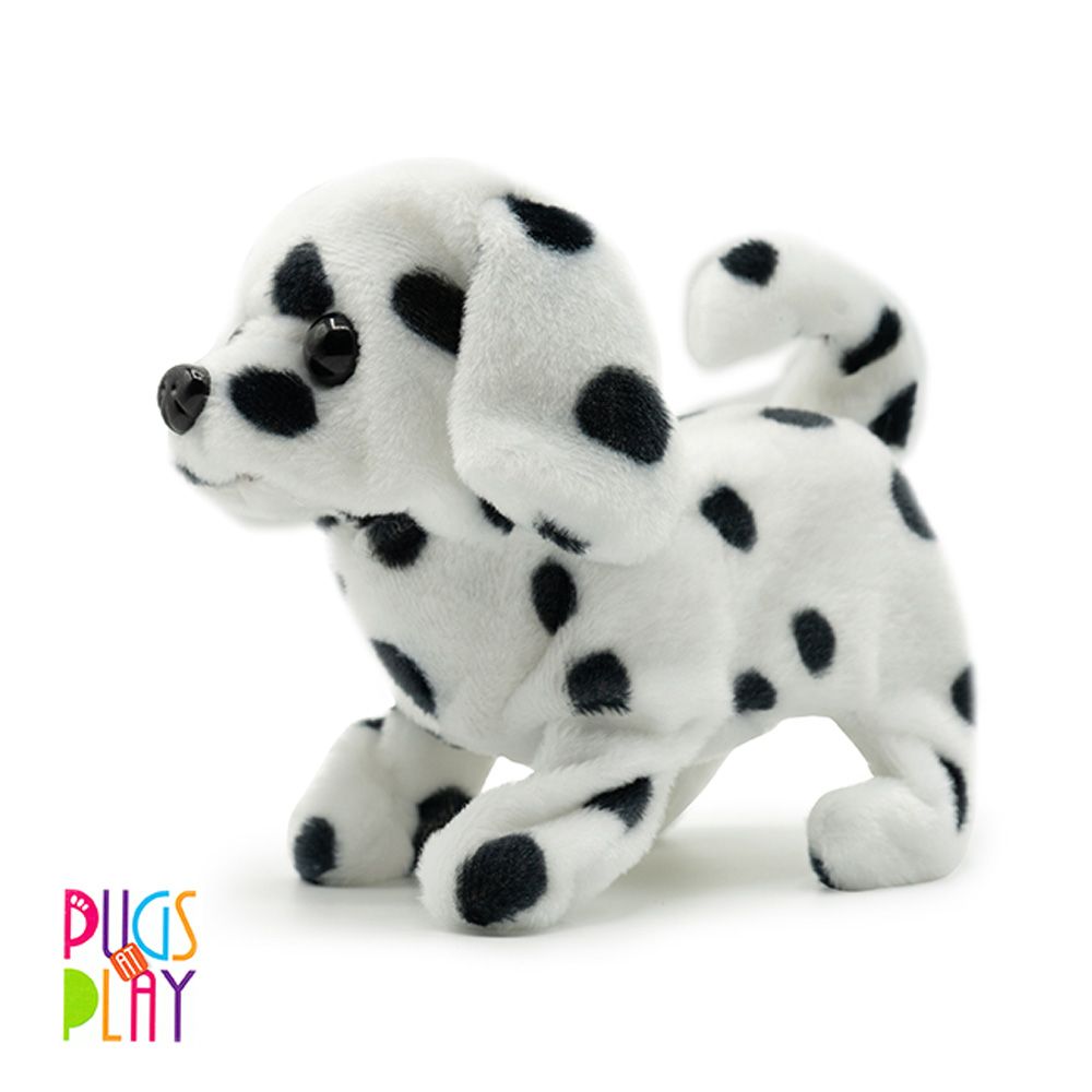 Pugs At Play - Battery Operated Walking Pet Spotty - 6.5-Inch