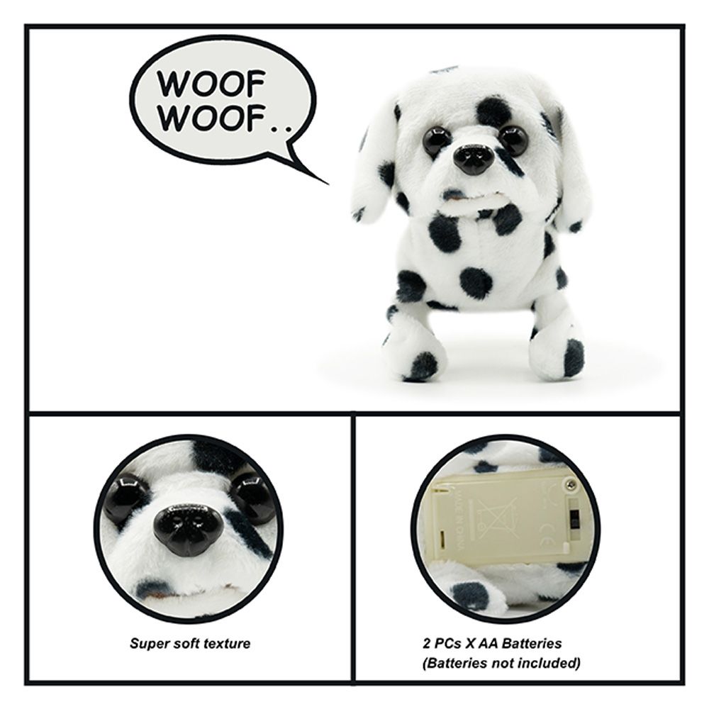 Pugs At Play - Battery Operated Walking Pet Spotty - 6.5-Inch