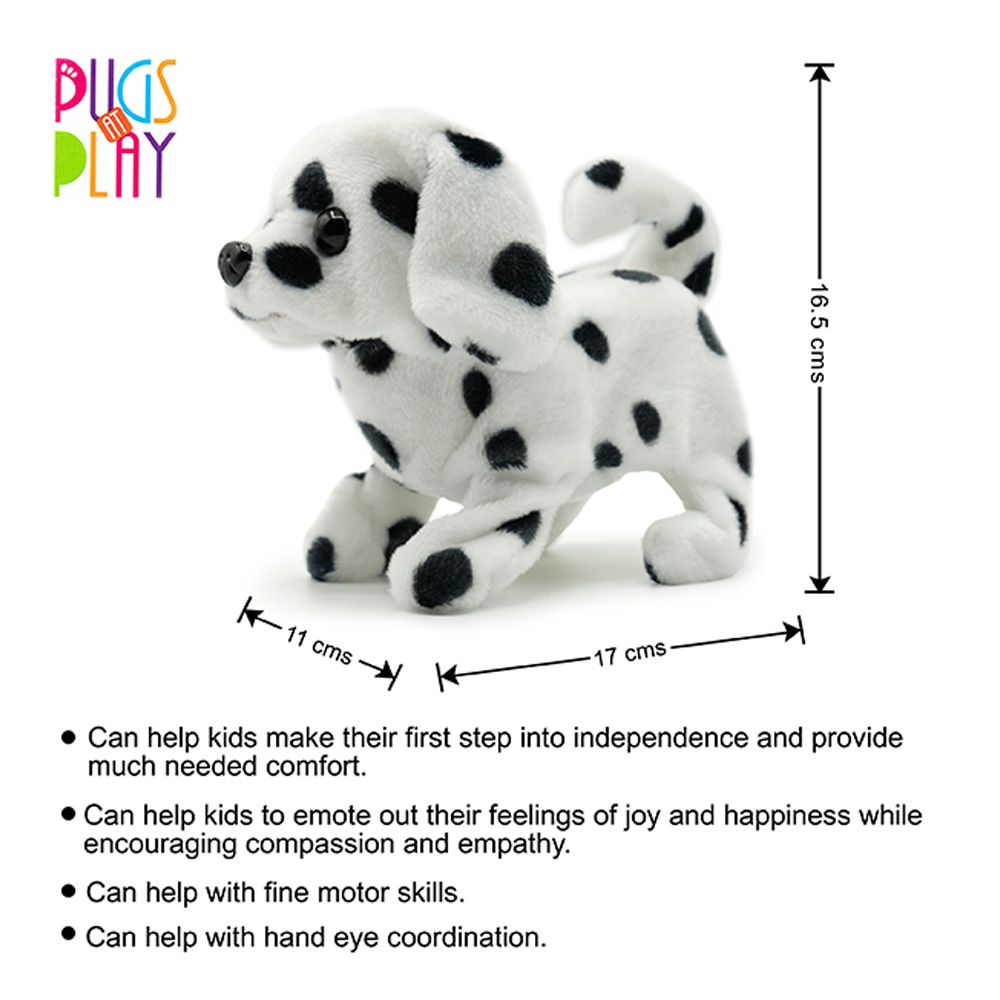 Pugs At Play - Battery Operated Walking Pet Spotty - 6.5-Inch